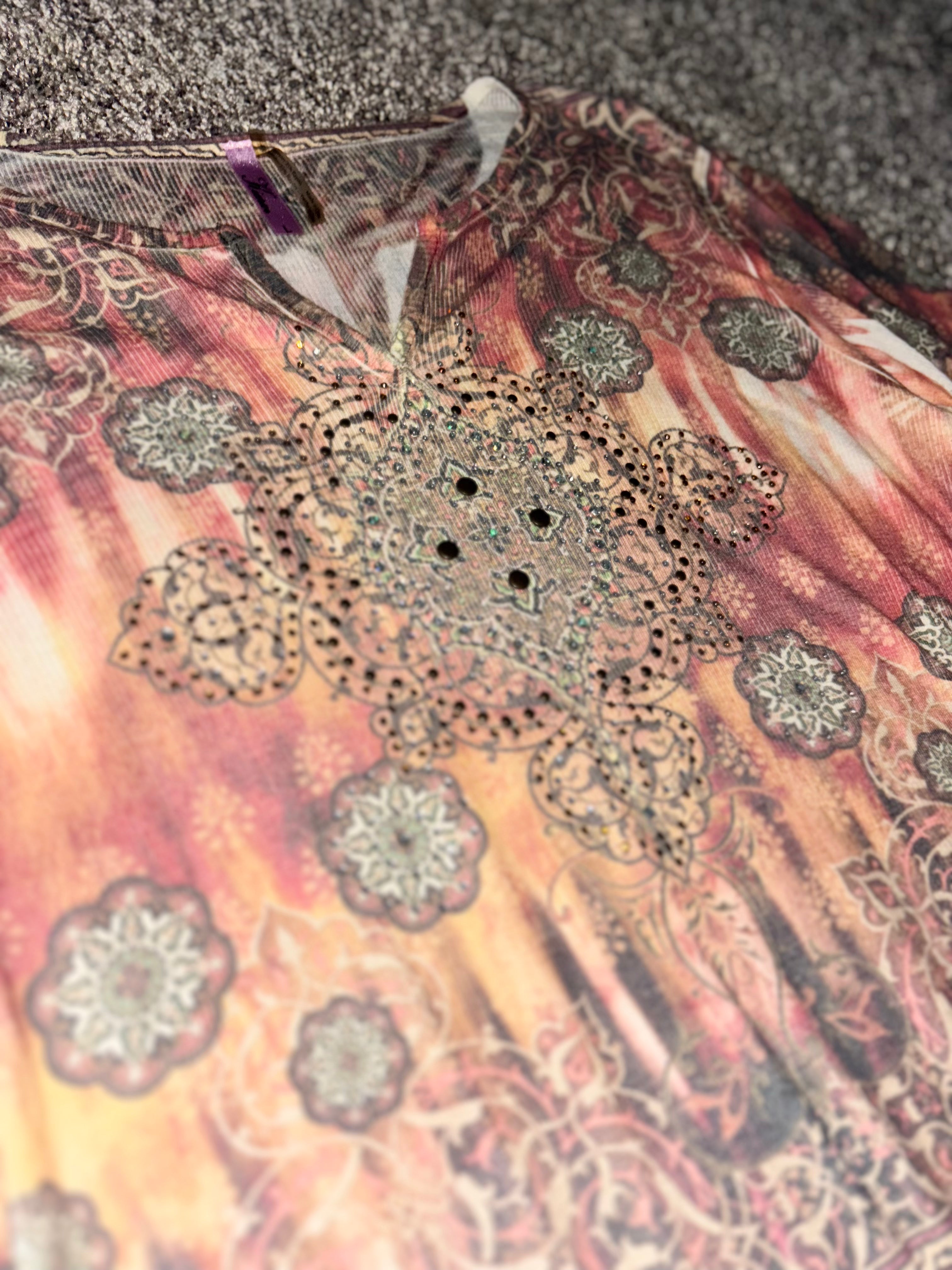 Kiara Long Sleep V-Neck Top