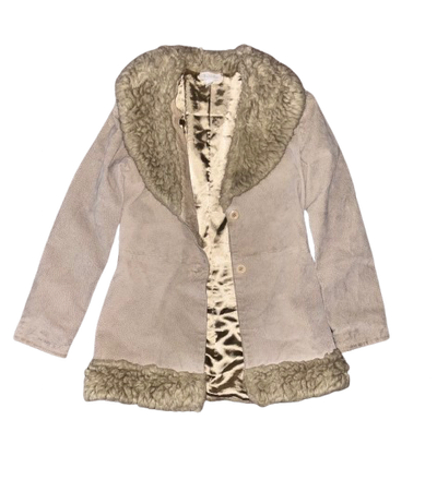 Vintage Charlotte Russe Suede Leather Coat