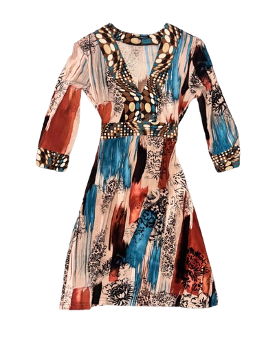Vintage Cinema Donna Multicolor Dress